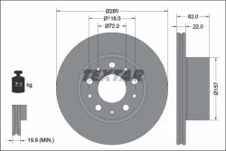 TEXTAR Disc Frana 92344903 Fiat Ducato