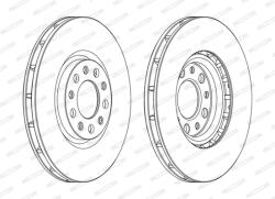 FERODO Disc Frana Ddf1451C Alfa Romeo 159/Brera/Giulietta/Spider/Tonale Fiat 500X