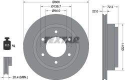 TEXTAR Disc Frana 92135103 Mitsubishi Pajero/Pajero Ii/Pajero Iii/Pajero Iii Canvas Top (92135103)