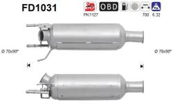 AS Filtru Funingine/Particule, Sist. De Esapament Fd1031 Citroën C-Crosser (FD1031)