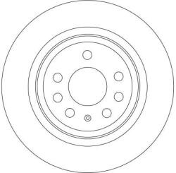 TRW Disc Frana Df4284 Cadillac Bls Chevrolet Vectra Fiat Croma Holden Vectra (DF4284)