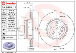 BREMBO Disc Frana 09.9924. 11 Bmw X5/X6 (09.9924.11)