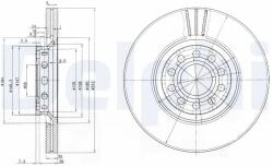 DELPHI Disc Frana Bg3657 Audi A4 B5/A4 B6/A4 B7/A4 B8/A6 C5 Seat Exeo Skoda Superb I