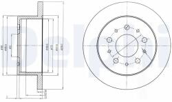 DELPHI Disc Frana Bg4061 Citroën Jumper Ii Fiat Ducato Opel Movano C Peugeot Boxer