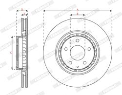 FERODO Disc Frana Ddf3070C Mazda 6/Cx-5/Cx-9