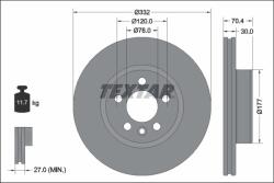 TEXTAR Disc Frana 92345105 Vw California T7/Multivan T7 (92345105)