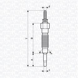 MAGNETI MARELLI Bujie Incandescenta 062900132304 Mitsubishi Galant Viii/L200/Pajero Ii (062900132304)