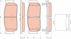 TRW Set Placute Frana, Frana Disc Gdb3417 Fengxing Future Ssangyong Kyron (GDB3417)