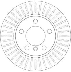 TRW Disc Frana Df6255 Bmw 1/2
