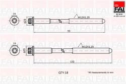 FAI AutoParts Set Surub, Chiulasa B2201 Hyundai Terracan Kia Carnival / Grand Carnival Iii