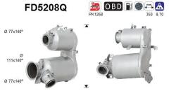 AS Filtru Funingine/Particule, Sist. De Esapament Fd5208Q Audi A3 Seat Leon