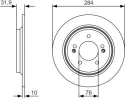 Bosch Disc Frana 0986479V09 Hyundai Grandeur/Ioniq/Kona/Sonata Vi/Sonata Vii/I30