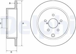 DELPHI Disc Frana Bg4776C Subaru Forester/Impreza/Xv