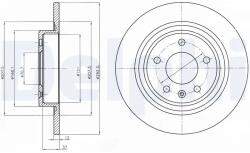 DELPHI Disc Frana Bg4279 Chevrolet Cruze/Orlando Opel Astra J/Astra J Gtc/Cascada (BG4279)