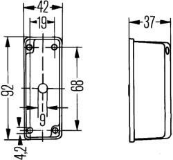 HELLA Lumina De Clarificare Montant Lateral 2Xs005020-041 Man F2000/F90/F90 Unterflur (2XS005020-041)
