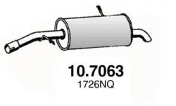 ASSO Toba Esapament Finala 10.7063 Citroën C2/C2 Enterprise/C3 I/C3 Picasso/C4 Cactus (10.7063)