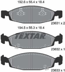 TEXTAR Set Placute Frana, Frana Disc 2363101 Jeep Cherokee/Grand Cherokee Ii