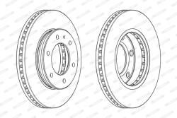 FERODO Disc Frana Ddf2462C-1 Ford Ranger