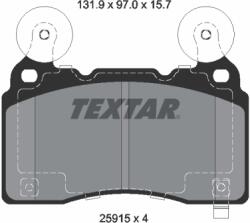 TEXTAR Set Placute Frana, Frana Disc 2591501 Buick (Sgm) Regal Iii Cadillac Ct6/Cts