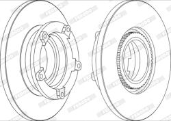 FERODO Disc Frana Ddf1573-1 Ford Transit/Transit Tourneo (DDF1573-1)