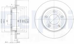 DELPHI Disc Frana Bg4025C Mazda 3/5/Premacy