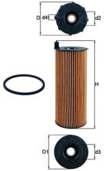 MAHLE Filtru Ulei Ox196/1D Audi A4 B7/A4 B8/A5/A6 C6/A8 D3/Q7 Vw Phaeton/Touareg (OX196/1D)