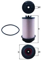 MAHLE Filtru Combustibil Kx181D Bova Futura/Lexio/Magiq/Synergy Daf Cf 75/Cf 85/Xf 95 (KX181D)