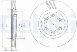 DELPHI Disc Frana Bg4112 Ssangyong Rexton / Rexton Ii