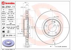 BREMBO Disc Frana 09. D761.11 Mercedes-Benz G-Class