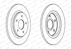 FERODO Disc Frana Ddf1808C Chrysler Voyager V Dodge Journey Fiat Freemont Vw Routan (DDF1808C)