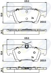 COMLINE Set Placute Frana, Frana Disc Cbp01629 Ford C-Max/C-Max Ii/Focus Iii/Kuga Ii