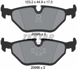 TEXTAR Set Placute Frana, Frana Disc 2099501 Bmw 3/5/7/Z3 Wiesmann Mf3 (2099501)