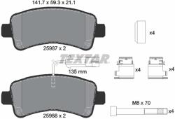 TEXTAR Set Placute Frana, Frana Disc 2598701 Citroën Jumper Ii Fiat Ducato Opel Movano C