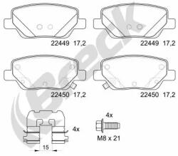 BRECK Set Placute Frana, Frana Disc 224490070400 Fiat Tipo (224490070400)