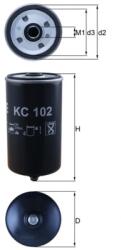 MAHLE Filtru Combustibil Kc102 Askam Hi-Ex Ayats Bravo Bredamenarinibus M-Serie Man El