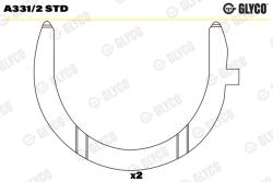 GLYCO Saiba Distantier, Arbore Cotit A331/2Std Mercedes-Benz Actros Mp4 / Mp5/Antos/Oc (A331/2STD)