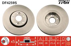 TRW Disc Frana Df4259S Renault Laguna Ii