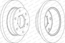 FERODO Disc Frana Fcr343A Iveco Daily Iv