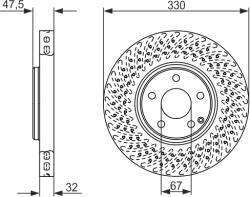 Bosch Disc Frana 0986479334 Mercedes-Benz E-Class/E-Class T-Model/S-Class