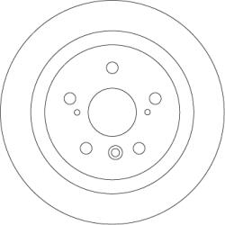 TRW Disc Frana Df4500 Lexus Es/Rx Toyota Camry/Harrier/Highlander / Kluger (DF4500)