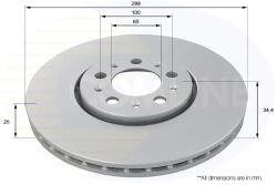 COMLINE Disc Frana Adc1420V Audi A1/A3 Seat Cordoba/Cordoba Vario/Ibiza Iii/Ibiza Iv (ADC1420V)