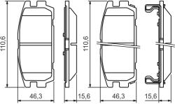Bosch Set Placute Frana, Frana Disc 0986494137 Hyundai Terracan (0986494137)