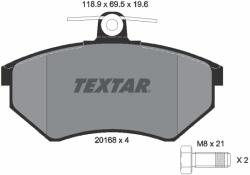 TEXTAR Set Placute Frana, Frana Disc 2016804 Audi 80 B3/90 B3/A4 B5 Baic Huansu S2 (2016804)