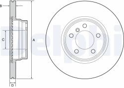 DELPHI Disc Frana Bg4458C Bmw 2/3/3 Gran Turismo/3 Touring/4/4 Gran (BG4458C)
