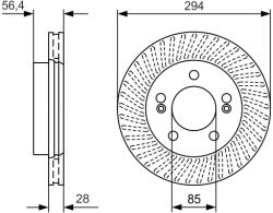 Bosch Disc Frana 0986479D32 Ssangyong Actyon I/Actyon Ii/Actyon Sports I/Kyron