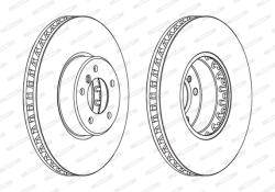 FERODO Disc Frana Ddf1867C-1 Bmw 5/6 (DDF1867C-1)