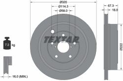 TEXTAR Disc Frana 92255903 Subaru Tribeca
