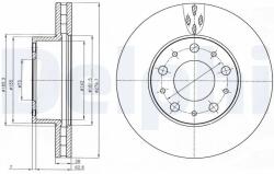 DELPHI Disc Frana Bg4059 Citroën Jumper Ii Fiat Ducato Peugeot Boxer