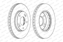FERODO Disc Frana Ddf1239 Hyundai Galloper I/Highway/Santa Fé I/Trajet