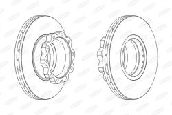 BERAL Disc Frana Bcr215A Erf Ect Man E2000/F2000/F90/Hocl/L2000/Lion´S/Lion´S City/Ng (BCR215A)
